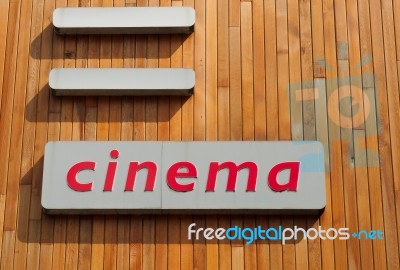 Cinema Sign Stock Photo