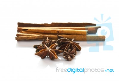 Cinnamon  And Anise Stock Photo