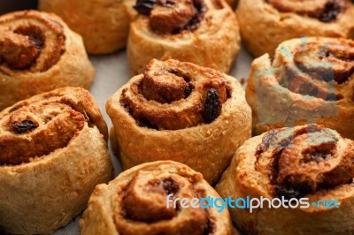 Cinnamon Rolls Stock Photo