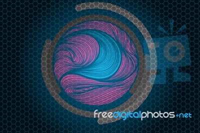 Circle Art Pattern Stock Image