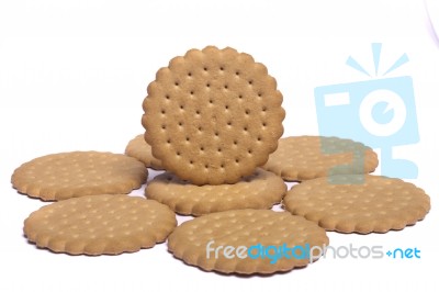 Circle Of Biscuits Stock Photo