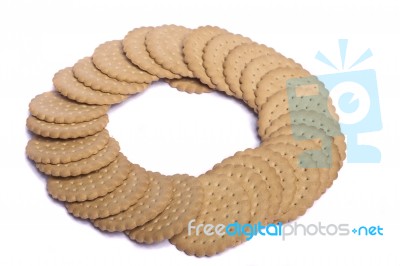 Circle Of Biscuits Stock Photo