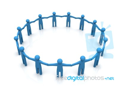 Circle Of People Stock Image