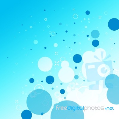 Circles Blue Abstract Background Stock Image