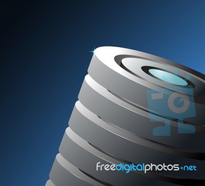 Circular Shape Abstract Technology Stock Image