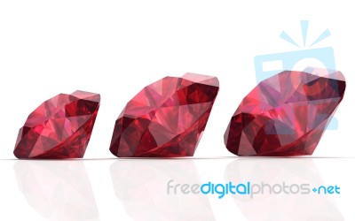 Citrine, Ruby Stock Image