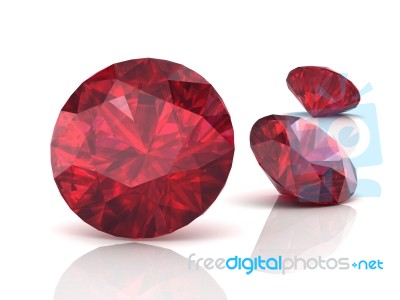 Citrine, Ruby Stock Image