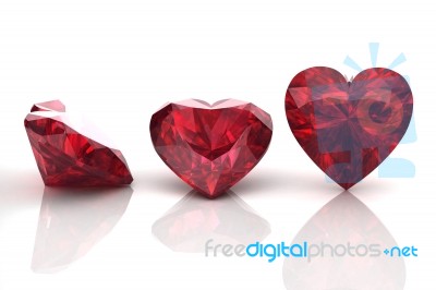 Citrine, Ruby Stock Image