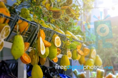 Citrus Fruits Of Sicily Stock Photo