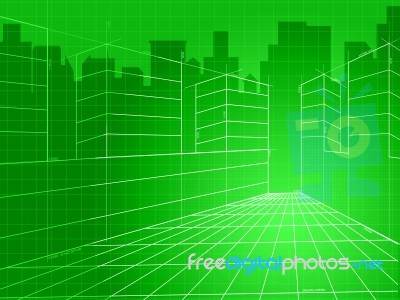 City Background Means Backdrop Biz And Business Stock Image