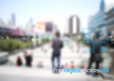 City Blurred Image Stock Photo