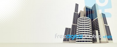 City Header Design Stock Image