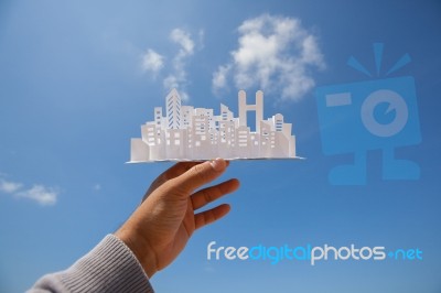 City Paper Model Stock Photo