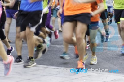 City Runners Stock Photo