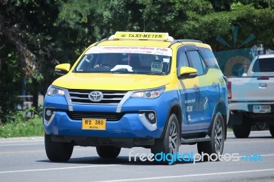 City Taxi Meter Chiangmai, Toyota Fortuner Stock Photo