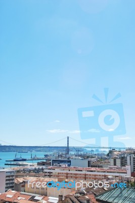 City View In Lisbon, Portugal Stock Photo