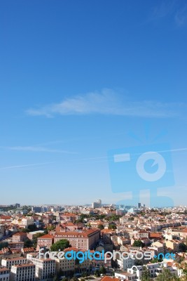 Cityscape Of Lisbon In Portugal Stock Photo