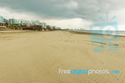 Cityscape View Along Beaches In Cartagena, Colombia Stock Photo