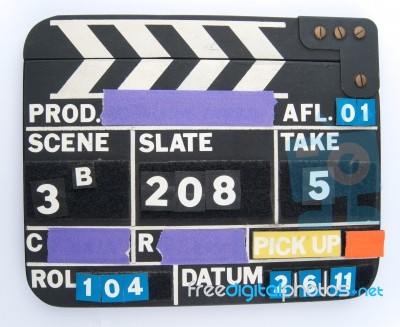 Clapperboard Stock Photo