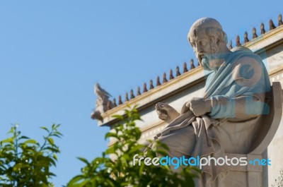 Classic Plato Statue Stock Photo