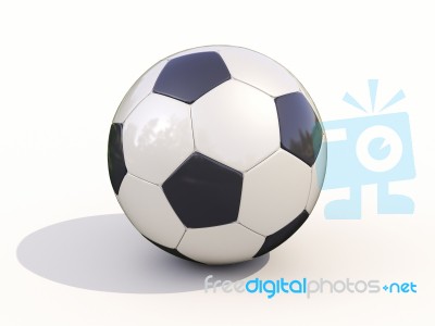 Classic Soccer Ball Stock Image