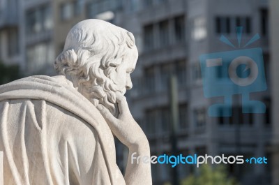 Classic Statue Socrates Stock Photo