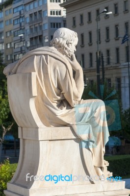 Classic Statue Socrates Stock Photo