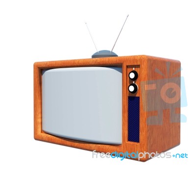 Classic Television Stock Image