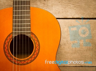 Classical Guitar Stock Photo