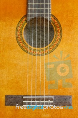 Classical Guitar Stock Photo