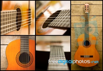 Classical Guitar Stock Photo