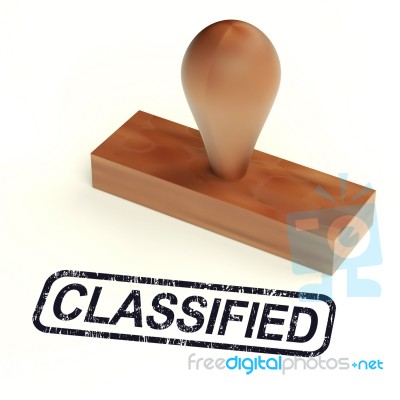 Classified Rubber Stamp Stock Image