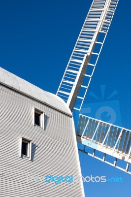 Clayton, East Sussex/uk - January 3 : Jill Windmill On A Winter'… Stock Photo