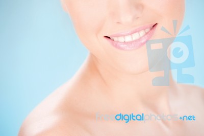 Clean Skin Woman Stock Photo