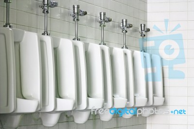 Clean Toilets Stock Photo