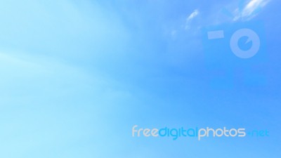 Clear Blue Sky Stock Photo