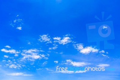 Clear Blue Sky Background Stock Photo