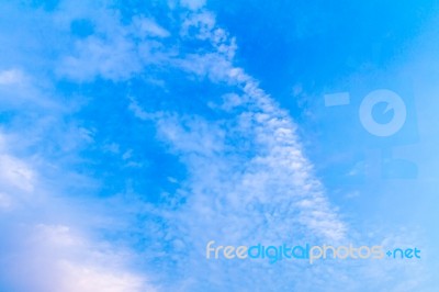 Clear Blue Sky Background Stock Photo