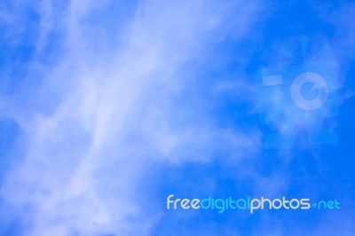 Clear Blue Sky Background Stock Photo