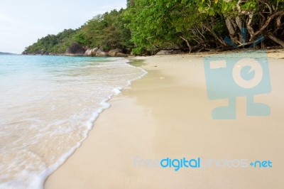 Clear Sea At Mu Ko Similan In Thailand Stock Photo