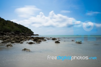 Clear Water Beach Stock Photo