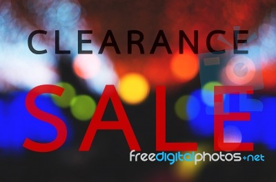 Clearlance Sale Stock Photo