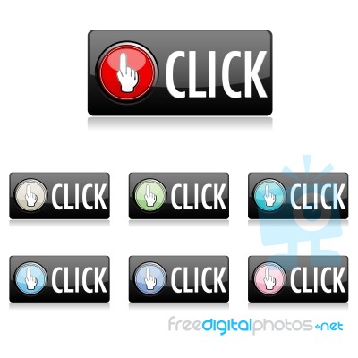 Click Button Stock Image