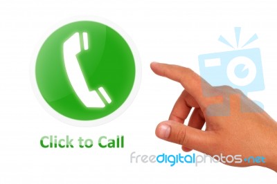 Click To Call Concept Stock Photo