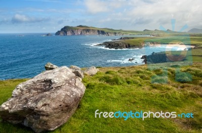 Cliffs On Dingle Peninsula Stock Photo