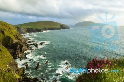 Cliffs On Dingle Peninsula Stock Photo