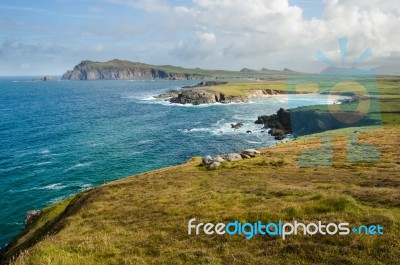 Cliffs On Dingle Peninsula Stock Photo