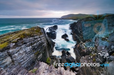 Cliffs Over Ocean Stock Photo