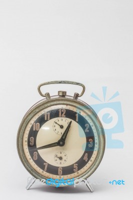 Clock On Background Stock Photo