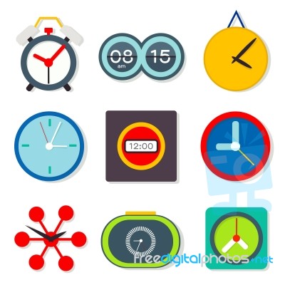 Clock Set Stock Image